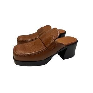 MARNI WOMEN HEELED LEATHER MULE 2023